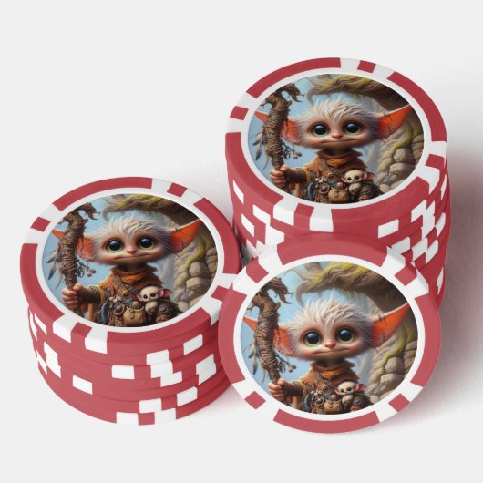 Troll Elf Playing Cards style 1 Pokerchips (Stapel)