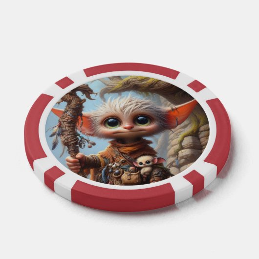 Troll Elf Playing Cards style 1 Pokerchips (Einzeln)