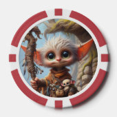 Troll-Elf-Spielkarten Stil 1 Pokerchips (Vorderseite)