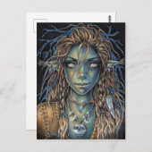 Troll Girl Postkarte (Vorne/Hinten)