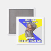 Troll God Flood Magnet (Vorderseite/Rückseite)