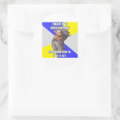 Troll God Foreskin Runder Aufkleber (Tasche)