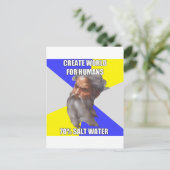 Troll God Saltwater Postkarte (Stehend Vorderseite)