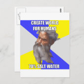 Troll God Saltwater Postkarte (Vorne/Hinten)