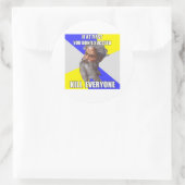 Troll Gott tötet Runder Aufkleber (Tasche)