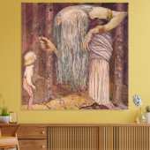 "Troll Herb" Wasserfarbe von John Bauer Leinwanddruck (Insitu (Wohnzimmer))