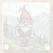 Troll Hiking in Norway, Glass Coaster Glasuntersetzer (Rückseite)