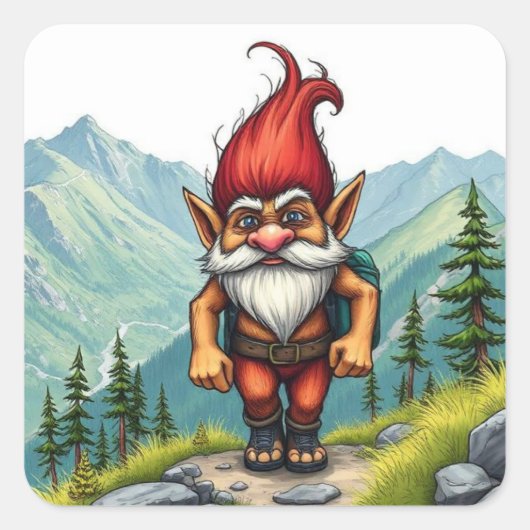 Troll Hiking in Norway, Stickers (Vorderseite)