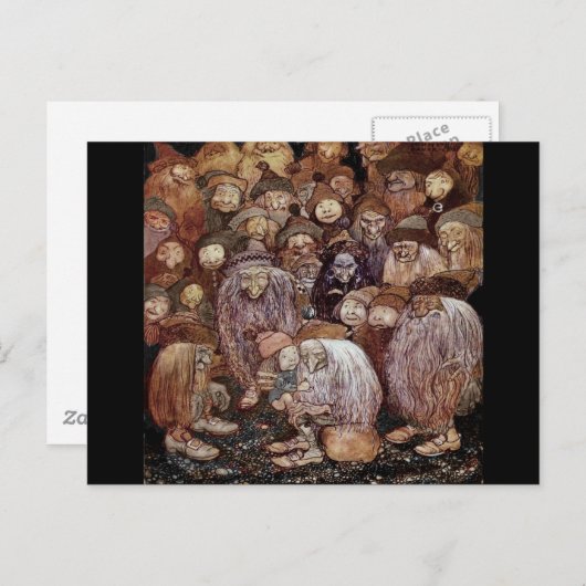 Troll Hugging Boy Gnome Postkarte (Vorne/Hinten)