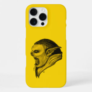 Troll in Schwarz-Gelb-Design iPhone 16 Pro Max Hülle