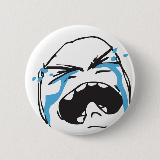 Troll Le Me Memes cryin Editable WÄHLEN SIE IHRE F Button (Vorderseite)