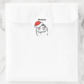 Troll Le Me Memes denken mast EDITABLE Weihnachten Runder Aufkleber (Tasche)