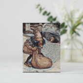 Troll mit der Hand in einer Tasche Postkarte (Stehend Vorderseite)