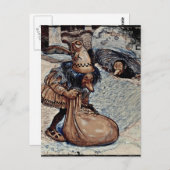 Troll mit der Hand in einer Tasche Postkarte (Vorne/Hinten)