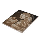 Troll mit Giant Cauldron Fliese (Seite)