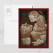 Troll mit Giant Cauldron Postkarte (Vorne/Hinten)