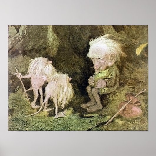 Troll mit seinem Begleiter Frosch Poster (Vorne)