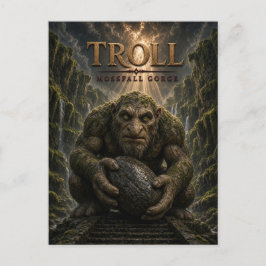 Troll Mossfall Schlucht Dark Cinema Postkarte