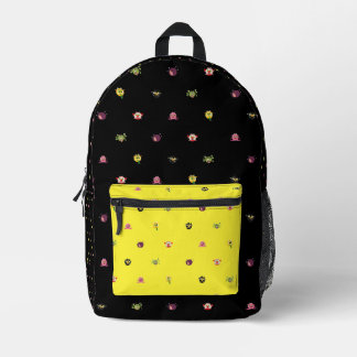 Troll-Muster gelbe Tasche