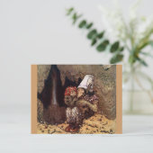 Troll Mutter neben dem Campfeuer Postkarte (Stehend Vorderseite)