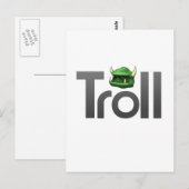 Troll Postkarte (Vorne/Hinten)
