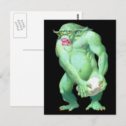 Troll-Postkarte Postkarte (Vorne/Hinten)