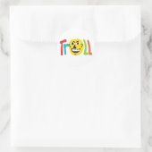 Troll Runder Aufkleber (Tasche)