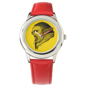 Troll - Schwarz-Gelb-Design Armbanduhr