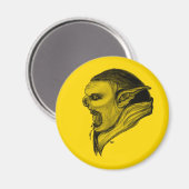 Troll schwarz gelb design magnet (Vorderseite/Rückseite)