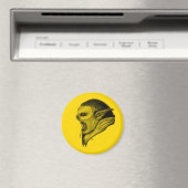 Troll schwarz gelb design magnet (In Situ (Geschirrspüler))