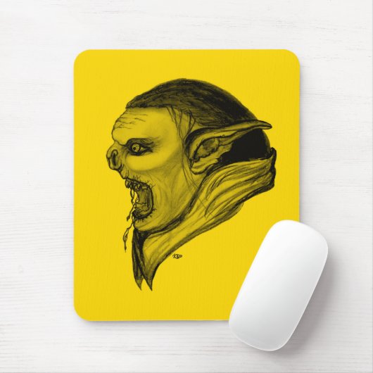 Troll schwarz gelb design mousepad (Mit Mouse)