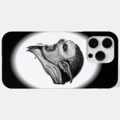 Troll Schwarz-Weiß-Design Case-Mate iPhone Hülle (Rückseite (Horizontal))