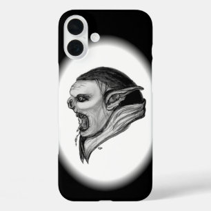 Troll Schwarz-Weiß-Design iPhone 16 Plus Hülle