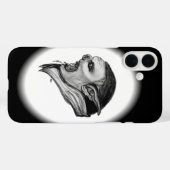 Troll Schwarz-Weiß-Design Case-Mate iPhone Hülle (Rückseite (Horizontal))