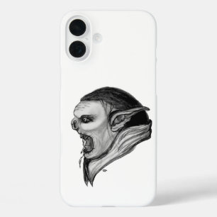 Troll Schwarz-Weiß-Design iPhone 16 Plus Hülle