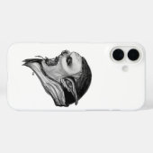 Troll Schwarz-Weiß-Design Case-Mate iPhone Hülle (Rückseite (Horizontal))