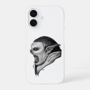 Troll Schwarz-Weiß-Design iPhone 16 Hülle