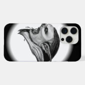Troll Schwarz-Weiß-Design iPhone Hülle (Rückseite (Horizontal))