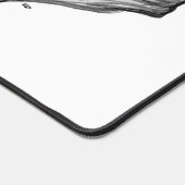 Troll Schwarz-Weiß-Design Schreibtischunterlage (Ecke)