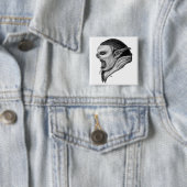 Troll Schwarzweiß-Design Button (Beispiel)