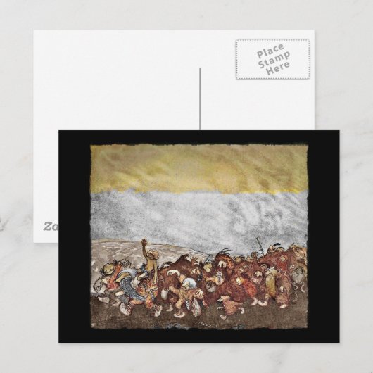 Troll und Gnome Parade Postkarte (Vorne/Hinten)