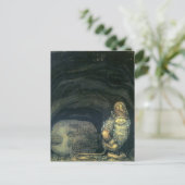 Troll vor der Tür von John Bauer 1914 Postkarte (Stehend Vorderseite)
