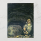 Troll vor der Tür von John Bauer 1914 Postkarte (Vorderseite)