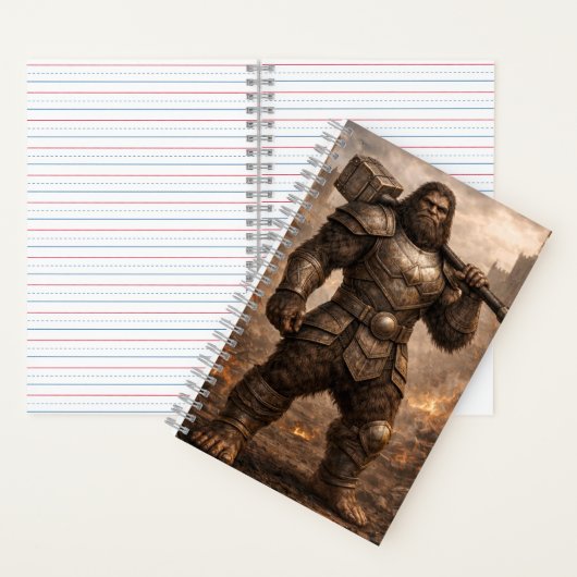 Troll Warrior Notebook – Fantasy Art Journal Notizblock (Innen)