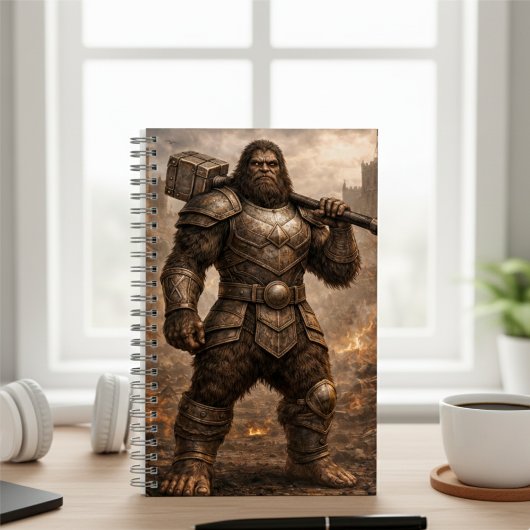 Troll Warrior Notebook – Fantasy Art Journal Notizblock