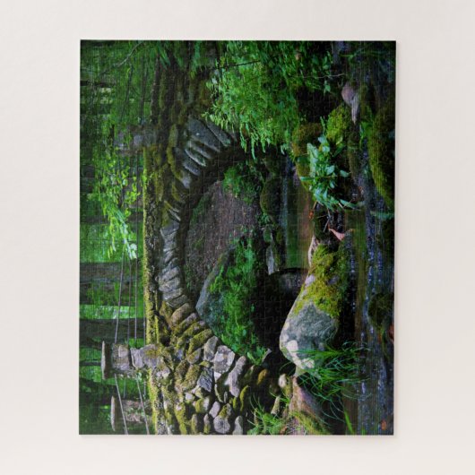 Trollbrücke im Wald - 16x20 Puzzle (Vertikal)