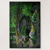 Trollbrücke im Wald - 20x30 Puzzle (Vertikal)