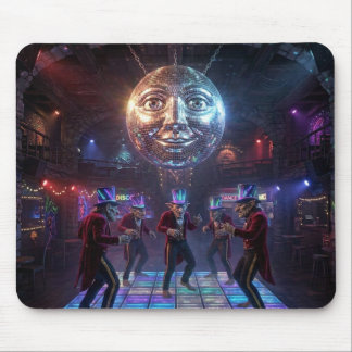 Trolle tanzen unter Disco-Kugel mit menschlichen M Mousepad