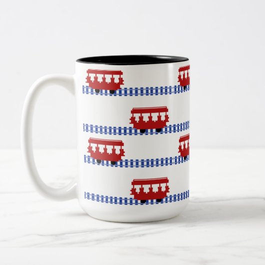 Trolley 15 oz zweifarbige tasse (Links)