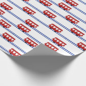 Trolley auf Spuren Geschenkpapier (Ecke)